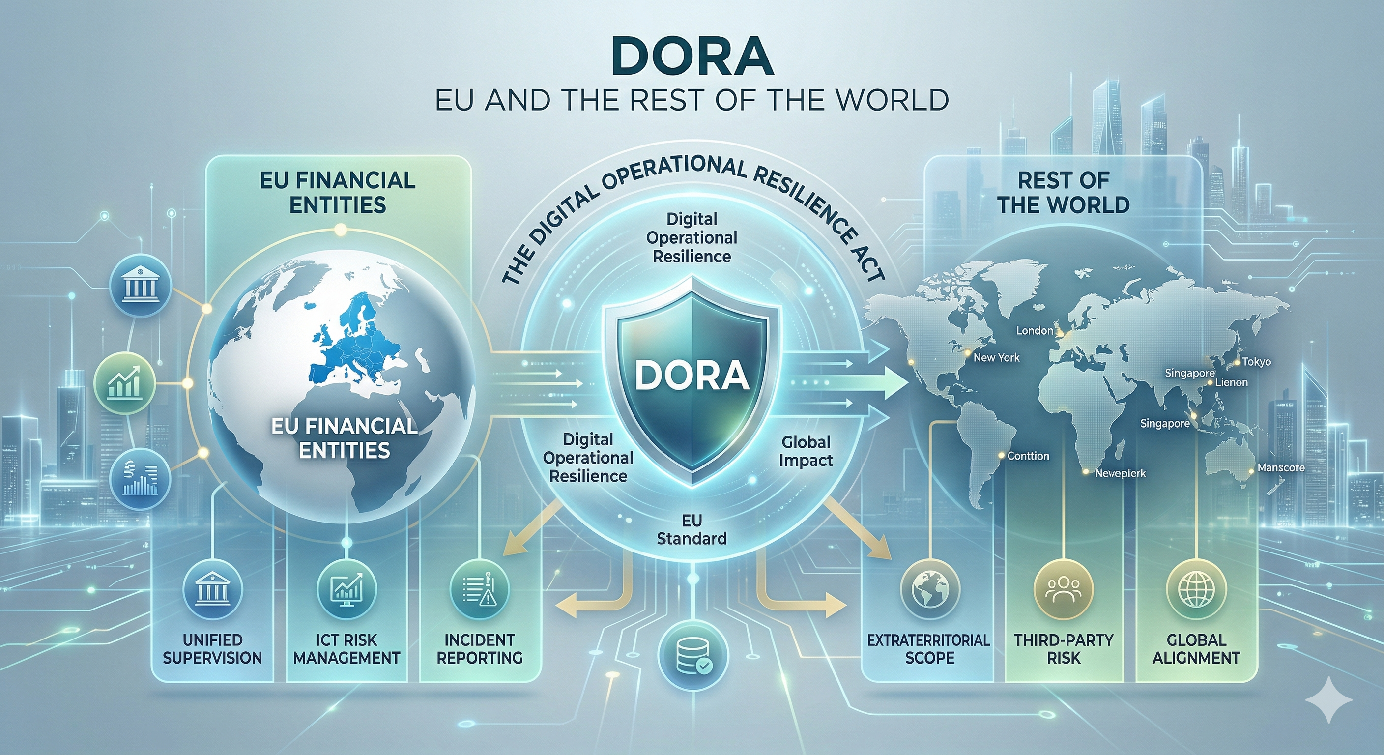The Digital Operational Resilience Act (DORA) EU and the Rest of the World
